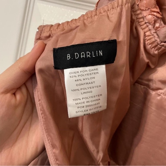 B. Darlin Pink Formal Dress Size 13/14 in Youth/Size 6 Women - Picture 10 of 16